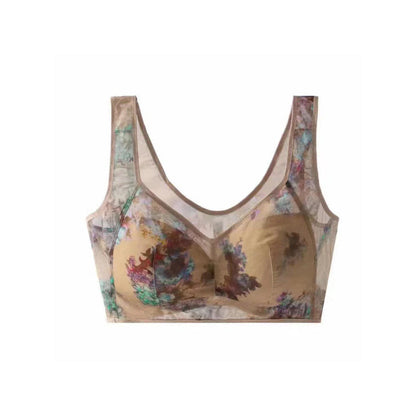 Pointed buttonless comfortable bra