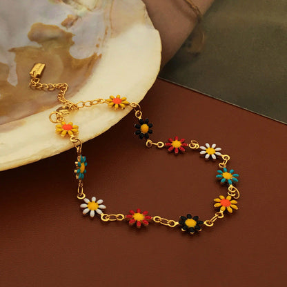 Daisy Bracelet and Necklace for Best Friends