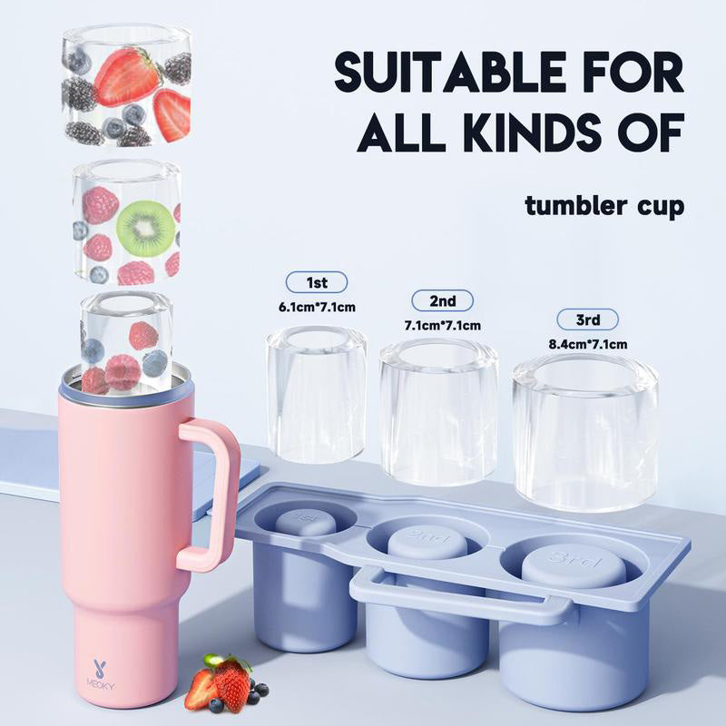 🔥 Cylinder Ice Mold for Tumbler Cup
