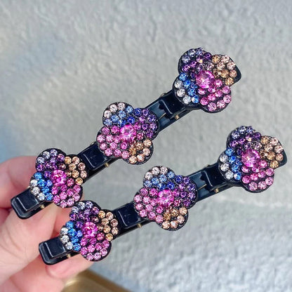 ✨Sparkling Crystal Stone Braided Hair Clips✨