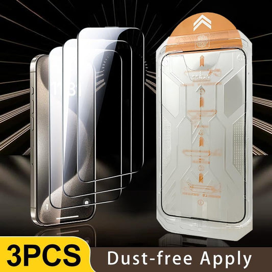 🔥Save 49% 📱iPhone Full series Screen Protector -Fingerprint-proof Dust Free Without Bubbles