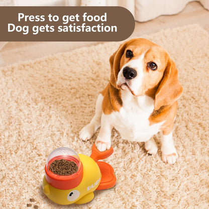 Interactive Duck-Shaped Puzzle Feeder for Dogs