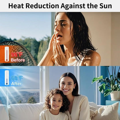 One-Way Privacy Window Film – Static Cling Mirror Tint with Full DIY Kit