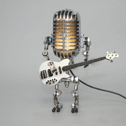 🎙Vintage Metal Microphone Robot Desk Lamp🎸