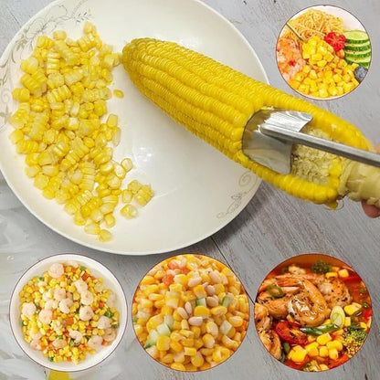 2025 NEW Long Handle Stainless Steel Corn Stripping Tool