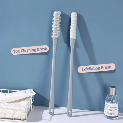 🔥(2PCS/ SET) Long Handled Silicone Toe Crevice Cleaning Brush & Exfoliating Brush