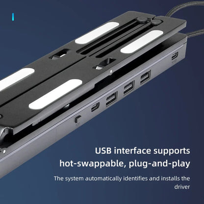 Expansion dock usb desktop laptop holder