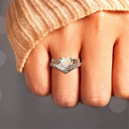 💝Self Love Silver Heart Ring💗