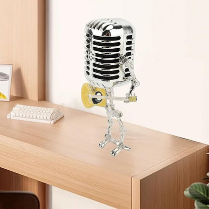 🔥🔥Vintage Metal Microphone Robot Desk Lamp