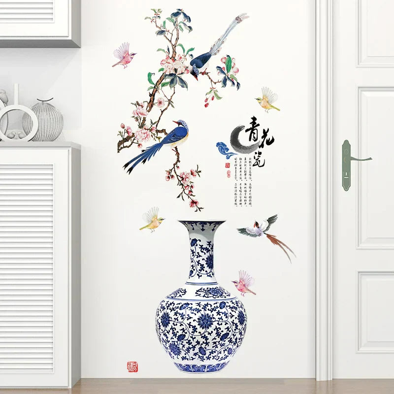 🎉3D Large Vase Wall Sticker