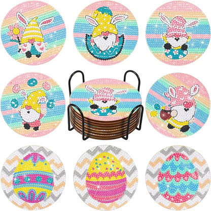 ☕DIY Special Shaped Diamond Painting Coaster👍