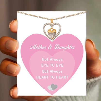💕Always Heart To Heart Necklace👩❤️👧