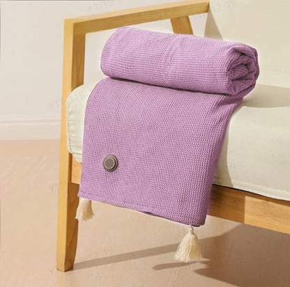 Winter heated shawl - silent and machine washable