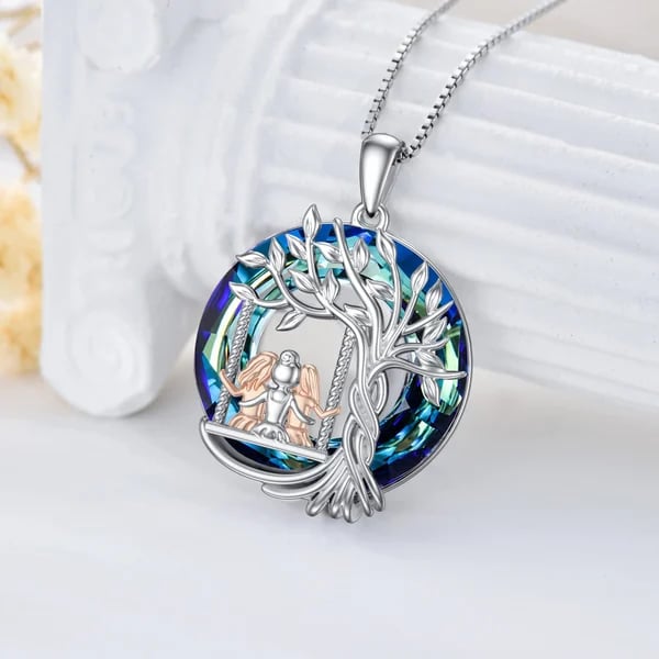 🎁925 Sterling Silver Tree of Life Sisters Necklace
