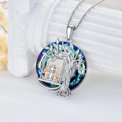 🎁925 Sterling Silver Tree of Life Sisters Necklace