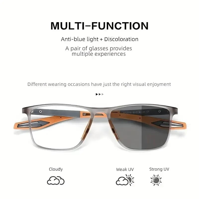 SPORTS TR SQUARE FRAME ULTRA-LIGHT ANTI-BLUE LIGHT READING GLASSES
