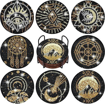 ☕DIY Special Shaped Diamond Painting Coaster👍