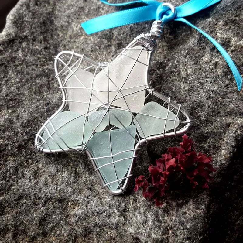 Sea Glass Christmas Tree Ornament