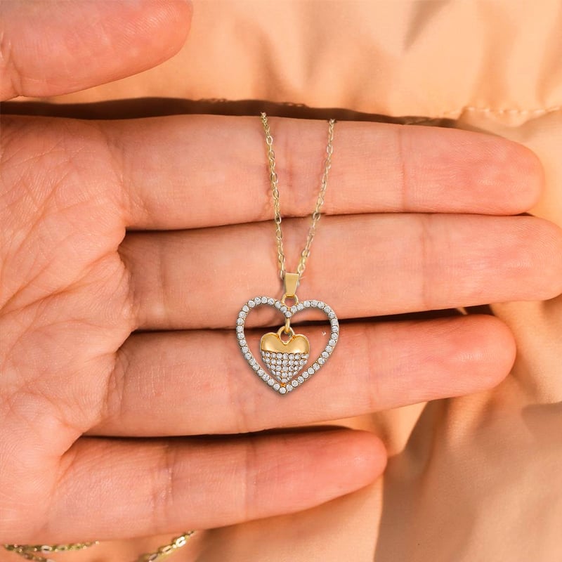 💕Always Heart To Heart Necklace👩❤️👧