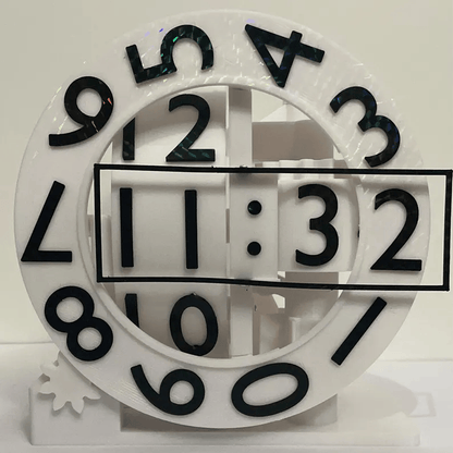 Unique Modern 3D Printed Desktop Triaxial Numechron Clock
