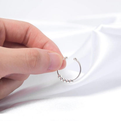 7 Charm Beads Open Design | Anxiety Relief Ring