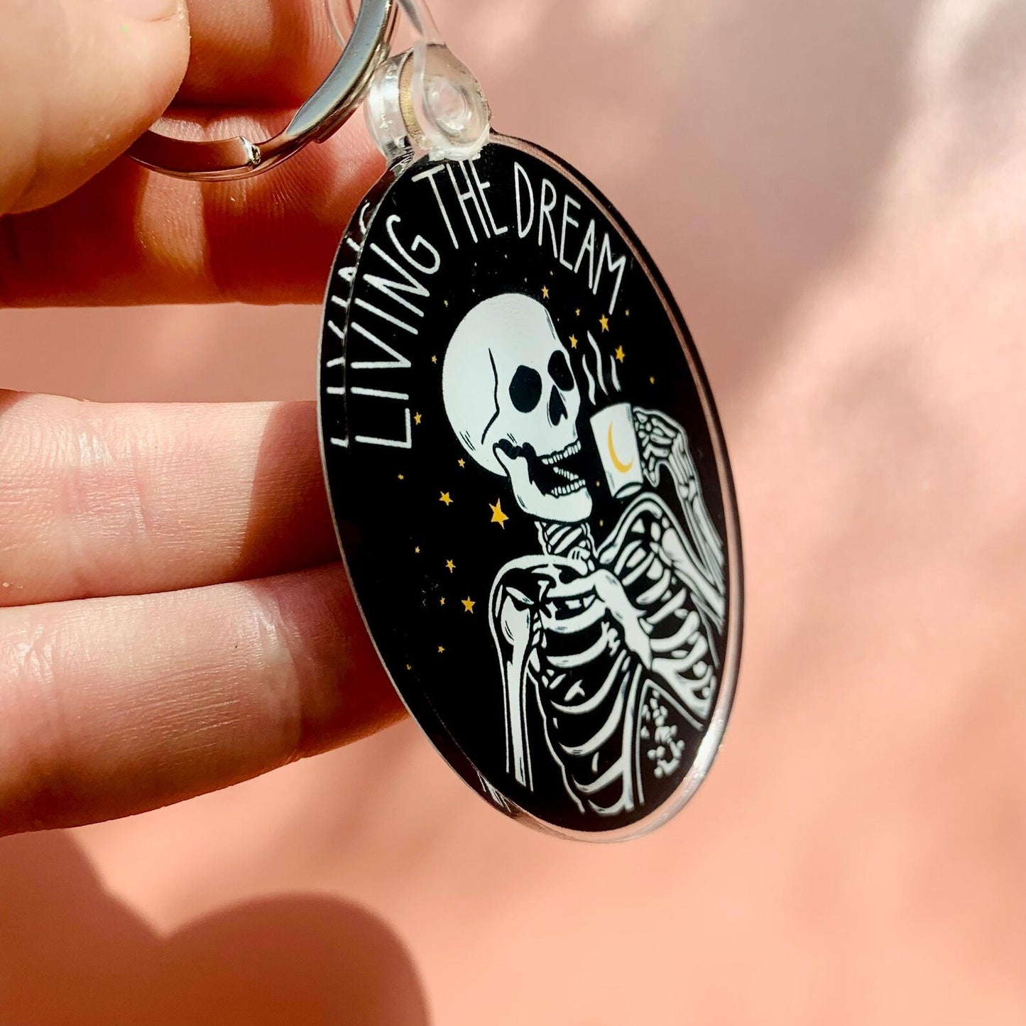 ☠️Funny Motivational Skeleton Keychain