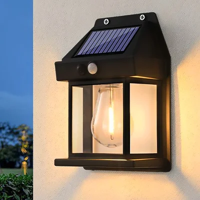 2024 New Tungsten Solar Wall Light for Outdoor