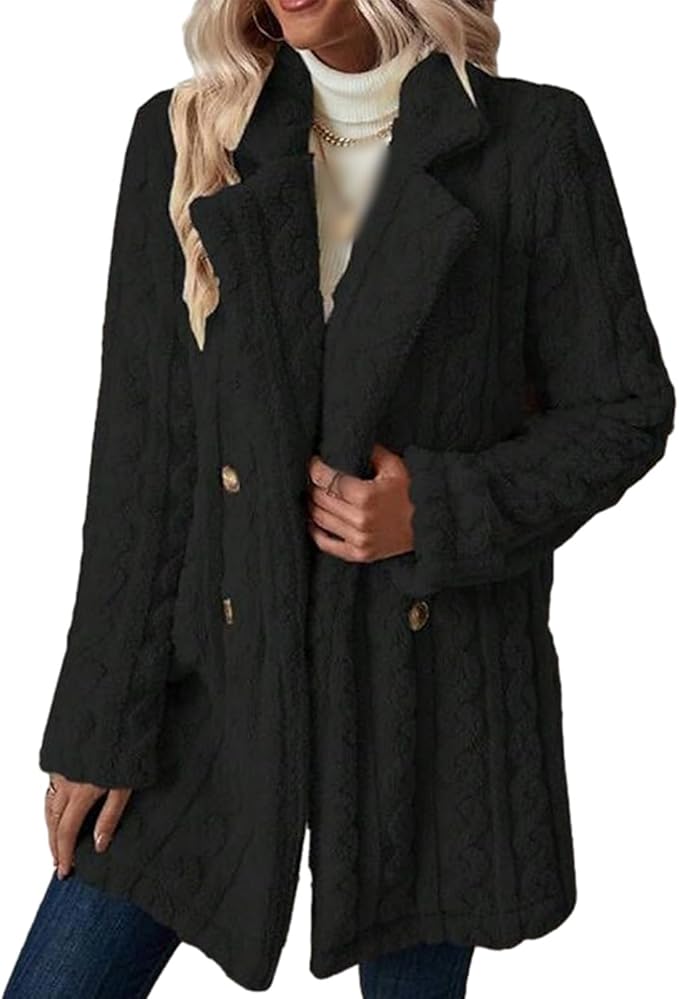 Women's Winter Textured Warm Coat