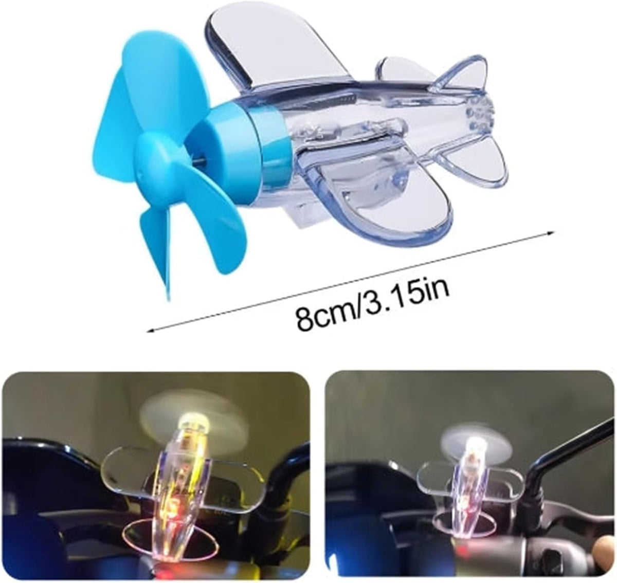 Wind-Powered LED Airplane Propeller