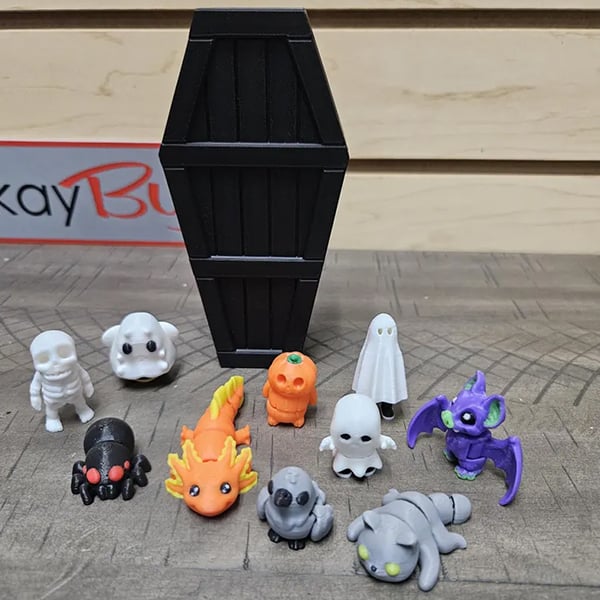 Unique & Limited Edition-Halloween Micro Minis with Coffin Container