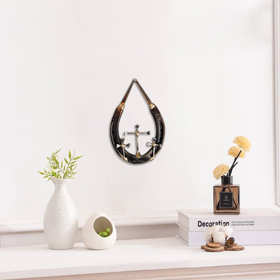 【🔥MOTHER'S DAY HOT SALE 50% OFF🔥】✝️Horseshoe Nail Cross Wall Decoration