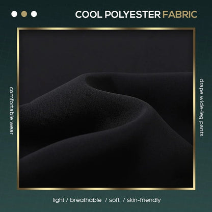 [ Cool and Slim ] Stylish Pleated Wide-leg Pants