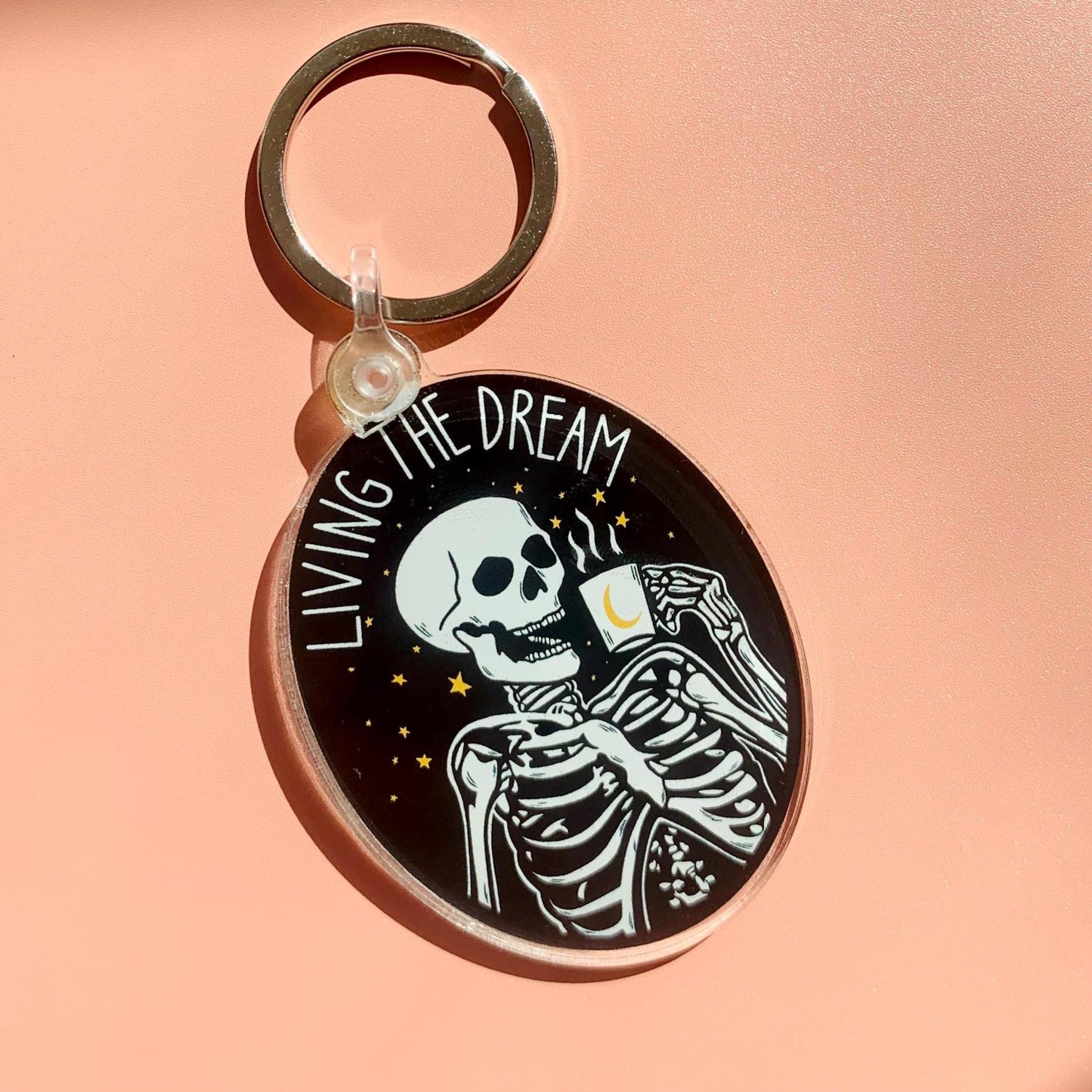 ☠️Funny Motivational Skeleton Keychain