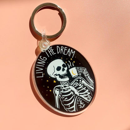 ☠️Funny Motivational Skeleton Keychain