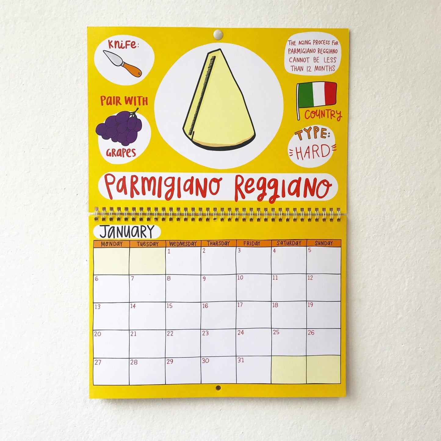 2025 Cheese Calendar