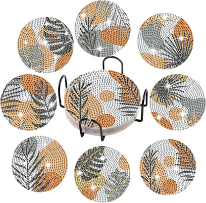 ☕DIY Special Shaped Diamond Painting Coaster👍