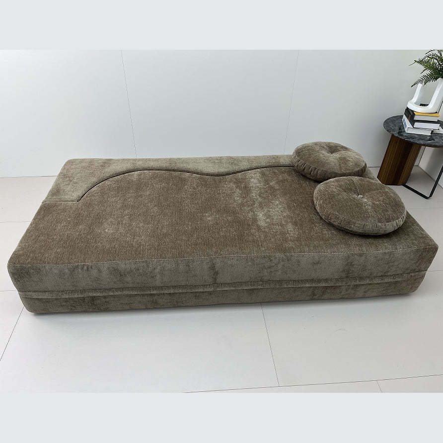 🛋️ Full-Size Modern Compression Sofa Bed with 2 Pillows