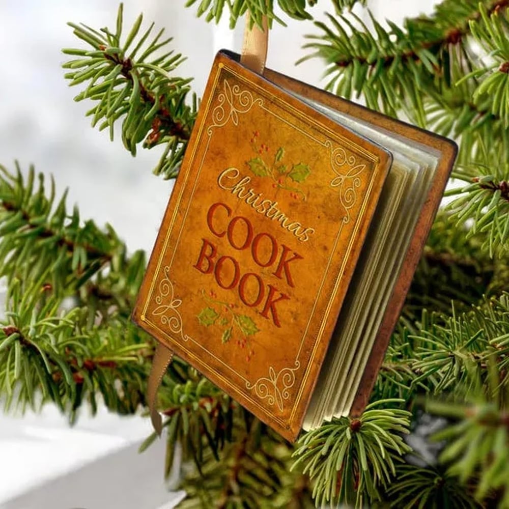 Miniature Cook Book Christmas Decorations