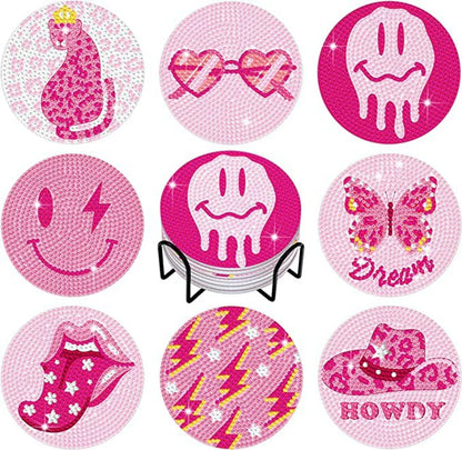 ☕DIY Special Shaped Diamond Painting Coaster👍