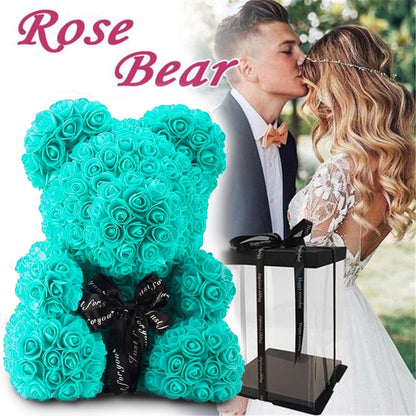 Handmade Rose Teddy Bear-Eternal Love