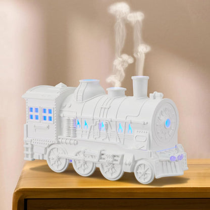 Humidifiers for Bedroom, Cool Quiet Steam Train Looking Mist Air Humidifier Diffuse