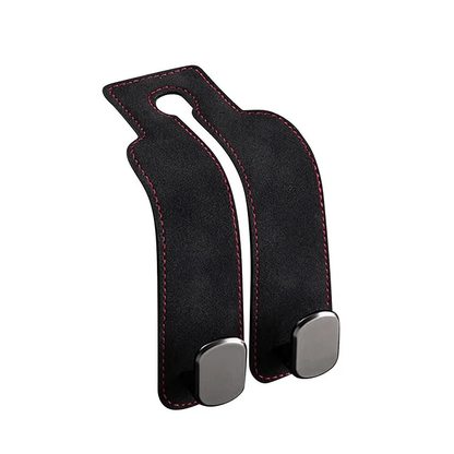 TwinHook Leather Car Headrest Hangers