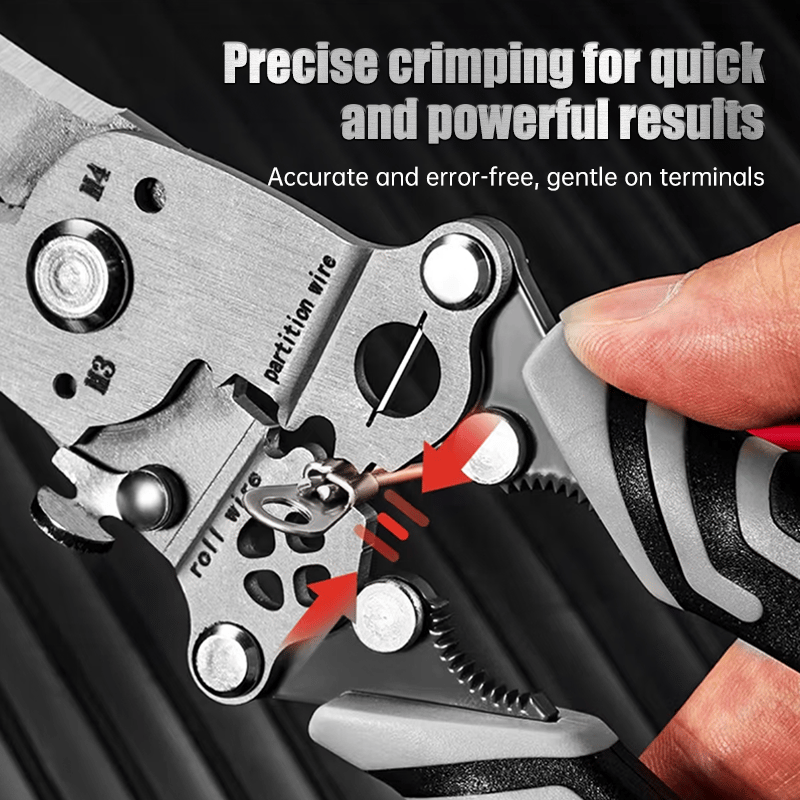 💥2024 New Upgrade💥Multifunctional Folding Wire Stripper-Professional Electrician Tool