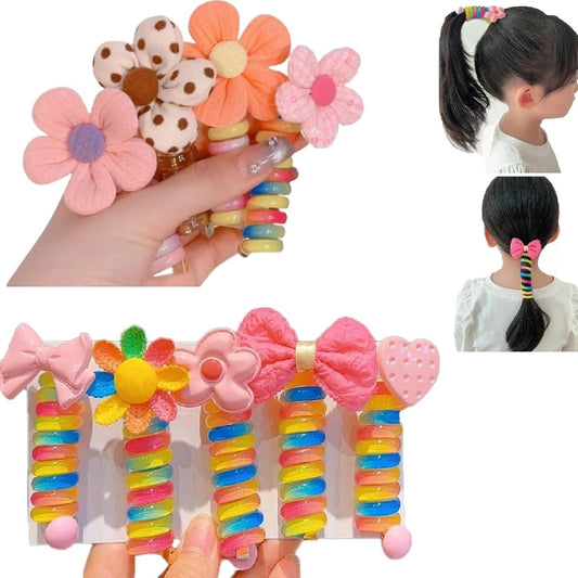 Early Christmas Sale🎄- Colorful Telephone Wire Hair Bands for Kids
