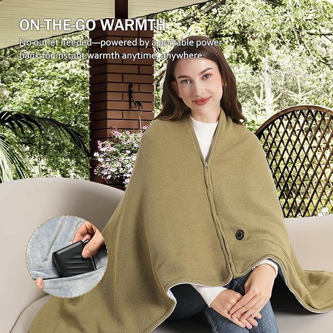 🎅Best Winter Gifts 🔥Portable Heated Shawl