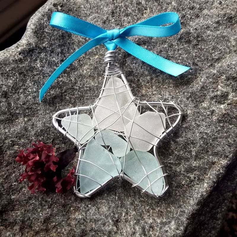 Sea Glass Christmas Tree Ornament