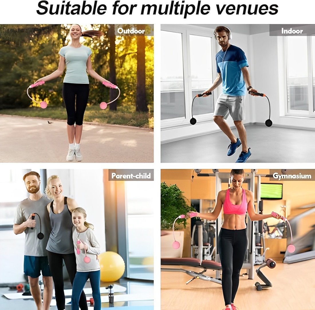 🔥Skipping Rope with Counter (Gravity Ball with/without Rope)