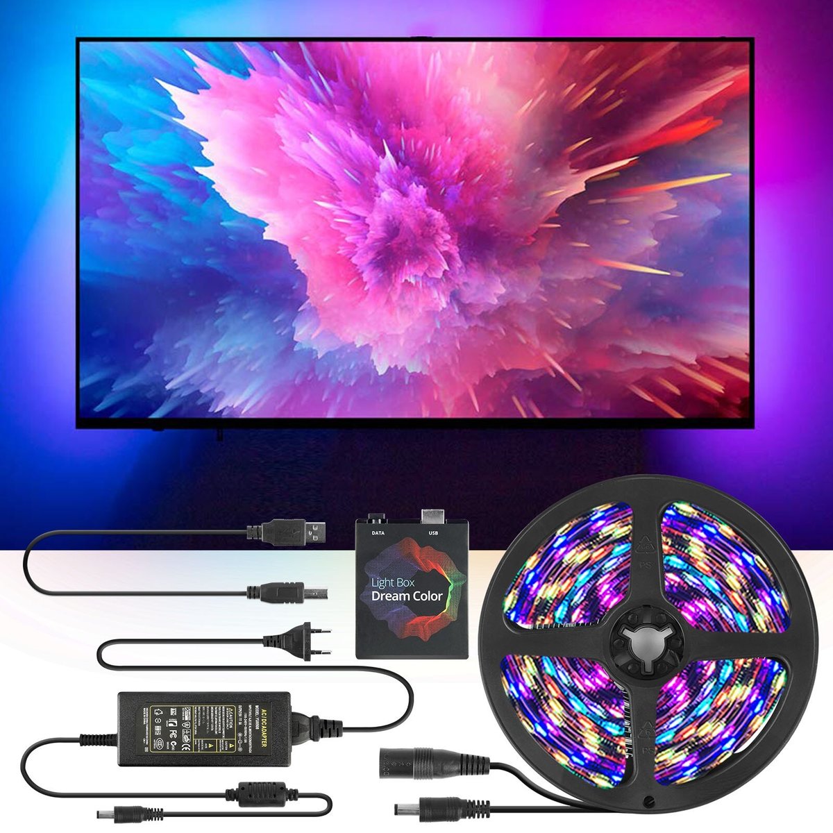 🎁Ambilight TV PC Dream Screen USB LED Strip