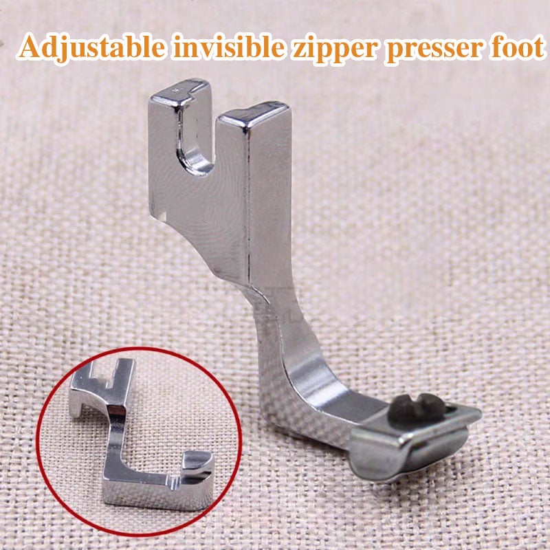 🔥Adjustable Invisible Zipper Guide Presser Foot for Sewing Machine