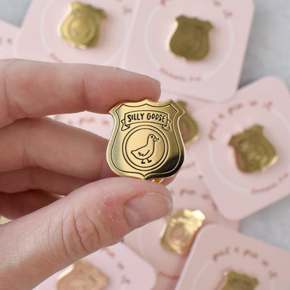 🦆🦢Silly Goose Badge Pin